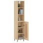 vidaXL Highboard Sonoma-Eiche 34,5x34x180 cm Holzwerkstoff vidaXL Highboard Sonoma-Eiche 34,5x34x180 cm Holzwerkstoff