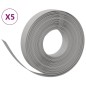 vidaXL Rasenkanten 5 Stk. Grau 10 m 10 cm Polyethylen vidaXL Rasenkanten 5 Stk. Grau 10 m 10 cm Polyethylen