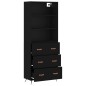 vidaXL Highboard Schwarz 69,5x34x180 cm Holzwerkstoff vidaXL Highboard Schwarz 69,5x34x180 cm Holzwerkstoff
