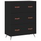 vidaXL Highboard Schwarz 69,5x34x180 cm Holzwerkstoff vidaXL Highboard Schwarz 69,5x34x180 cm Holzwerkstoff