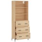 vidaXL Highboard Sonoma-Eiche 69,5x34x180 cm Holzwerkstoff vidaXL Highboard Sonoma-Eiche 69,5x34x180 cm Holzwerkstoff