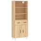vidaXL Highboard Sonoma-Eiche 69,5x34x180 cm Holzwerkstoff vidaXL Highboard Sonoma-Eiche 69,5x34x180 cm Holzwerkstoff