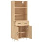 vidaXL Highboard Sonoma-Eiche 69,5x34x180 cm Holzwerkstoff vidaXL Highboard Sonoma-Eiche 69,5x34x180 cm Holzwerkstoff