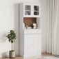 vidaXL Highboard ALTA Weiß 77x35x188 cm Massivholz Kiefer vidaXL Highboard ALTA Weiß 77x35x188 cm Massivholz Kiefer