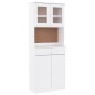 vidaXL Highboard ALTA Weiß 77x35x188 cm Massivholz Kiefer vidaXL Highboard ALTA Weiß 77x35x188 cm Massivholz Kiefer