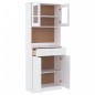 vidaXL Highboard ALTA Weiß 77x35x188 cm Massivholz Kiefer vidaXL Highboard ALTA Weiß 77x35x188 cm Massivholz Kiefer