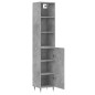 vidaXL Highboard Betongrau 34,5x34x180 cm Holzwerkstoff vidaXL Highboard Betongrau 34,5x34x180 cm Holzwerkstoff