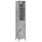 vidaXL Highboard Betongrau 34,5x34x180 cm Holzwerkstoff vidaXL Highboard Betongrau 34,5x34x180 cm Holzwerkstoff