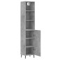 vidaXL Highboard Betongrau 34,5x34x180 cm Holzwerkstoff vidaXL Highboard Betongrau 34,5x34x180 cm Holzwerkstoff