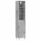 vidaXL Highboard Betongrau 34,5x34x180 cm Holzwerkstoff vidaXL Highboard Betongrau 34,5x34x180 cm Holzwerkstoff