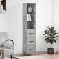 vidaXL Highboard Betongrau 34,5x34x180 cm Holzwerkstoff vidaXL Highboard Betongrau 34,5x34x180 cm Holzwerkstoff