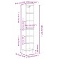 vidaXL Highboard Betongrau 34,5x32,5x180 cm Holzwerkstoff vidaXL Highboard Betongrau 34,5x32,5x180 cm Holzwerkstoff