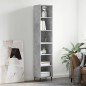 vidaXL Highboard Betongrau 34,5x32,5x180 cm Holzwerkstoff vidaXL Highboard Betongrau 34,5x32,5x180 cm Holzwerkstoff