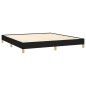 Bettgestell Schwarz 180×200 cm Stoff Bettgestell Schwarz 180×200 cm Stoff