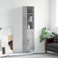 vidaXL Highboard Betongrau 34,5x34x180 cm Holzwerkstoff vidaXL Highboard Betongrau 34,5x34x180 cm Holzwerkstoff
