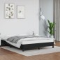 Bettgestell Schwarz 140x190 cm Kunstleder Bettgestell Schwarz 140x190 cm Kunstleder