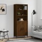 vidaXL Highboard Braun Eichen-Optik 69,5x34x180 cm Holzwerkstoff vidaXL Highboard Braun Eichen-Optik 69,5x34x180 cm Holzwerkstoff
