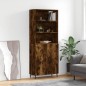 vidaXL Highboard Räuchereiche 69,5x34x180 cm Holzwerkstoff vidaXL Highboard Räuchereiche 69,5x34x180 cm Holzwerkstoff