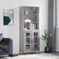 vidaXL Highboard Grau Sonoma 69,5x34x180 cm Holzwerkstoff vidaXL Highboard Grau Sonoma 69,5x34x180 cm Holzwerkstoff