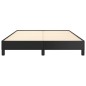 Bettgestell Schwarz 140x190 cm Kunstleder Bettgestell Schwarz 140x190 cm Kunstleder