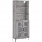 vidaXL Highboard Grau Sonoma 69,5x34x180 cm Holzwerkstoff vidaXL Highboard Grau Sonoma 69,5x34x180 cm Holzwerkstoff