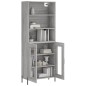 vidaXL Highboard Grau Sonoma 69,5x34x180 cm Holzwerkstoff vidaXL Highboard Grau Sonoma 69,5x34x180 cm Holzwerkstoff
