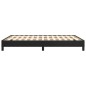 Bettgestell Schwarz 140x190 cm Kunstleder Bettgestell Schwarz 140x190 cm Kunstleder
