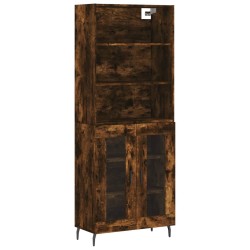 vidaXL Highboard Räuchereiche 69,5x34x180 cm Holzwerkstoff