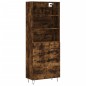 vidaXL Highboard Räuchereiche 69,5x34x180 cm Holzwerkstoff vidaXL Highboard Räuchereiche 69,5x34x180 cm Holzwerkstoff