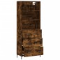 vidaXL Highboard Räuchereiche 69,5x34x180 cm Holzwerkstoff vidaXL Highboard Räuchereiche 69,5x34x180 cm Holzwerkstoff