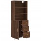 vidaXL Highboard Braun Eichen-Optik 69,5x34x180 cm Holzwerkstoff vidaXL Highboard Braun Eichen-Optik 69,5x34x180 cm Holzwerkstoff