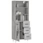 vidaXL Highboard Grau Sonoma 69,5x34x180 cm Holzwerkstoff vidaXL Highboard Grau Sonoma 69,5x34x180 cm Holzwerkstoff