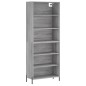 vidaXL Highboard Grau Sonoma 69,5x32,5x180 cm Holzwerkstoff vidaXL Highboard Grau Sonoma 69,5x32,5x180 cm Holzwerkstoff