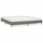 vidaXL Bettgestell ohne Matratze Dunkelgrau 180x200 cm Stoff vidaXL Bettgestell ohne Matratze Dunkelgrau 180x200 cm Stoff