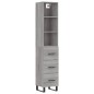 vidaXL Highboard Grau Sonoma 34,5x34x180 cm Holzwerkstoff vidaXL Highboard Grau Sonoma 34,5x34x180 cm Holzwerkstoff