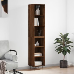 vidaXL Highboard Braun Eichen-Optik 34,5x32,5x180 cm Holzwerkstoff