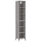 vidaXL Highboard Grau Sonoma 34,5x32,5x180 cm Holzwerkstoff vidaXL Highboard Grau Sonoma 34,5x32,5x180 cm Holzwerkstoff