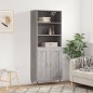 vidaXL Highboard Grau Sonoma 69,5x34x180 cm Holzwerkstoff vidaXL Highboard Grau Sonoma 69,5x34x180 cm Holzwerkstoff