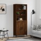 vidaXL Highboard Braun Eichen-Optik 69,5x34x180 cm Holzwerkstoff vidaXL Highboard Braun Eichen-Optik 69,5x34x180 cm Holzwerkstoff