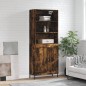 vidaXL Highboard Räuchereiche 69,5x34x180 cm Holzwerkstoff vidaXL Highboard Räuchereiche 69,5x34x180 cm Holzwerkstoff
