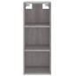 vidaXL Highboard Grau Sonoma 34,5x34x180 cm Holzwerkstoff vidaXL Highboard Grau Sonoma 34,5x34x180 cm Holzwerkstoff