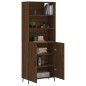 vidaXL Highboard Braun Eichen-Optik 69,5x34x180 cm Holzwerkstoff vidaXL Highboard Braun Eichen-Optik 69,5x34x180 cm Holzwerkstoff