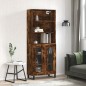 vidaXL Highboard Räuchereiche 69,5x34x180 cm Holzwerkstoff vidaXL Highboard Räuchereiche 69,5x34x180 cm Holzwerkstoff