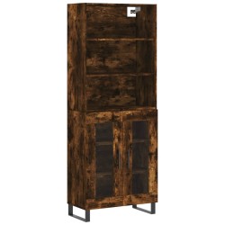 vidaXL Highboard Räuchereiche 69,5x34x180 cm Holzwerkstoff