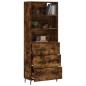 vidaXL Highboard Räuchereiche 69,5x34x180 cm Holzwerkstoff vidaXL Highboard Räuchereiche 69,5x34x180 cm Holzwerkstoff