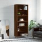 vidaXL Highboard Braun Eichen-Optik 69,5x32,5x180 cm Holzwerkstoff vidaXL Highboard Braun Eichen-Optik 69,5x32,5x180 cm Holzwerkstoff