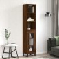vidaXL Highboard Braun Eichen-Optik 34,5x34x180 cm Holzwerkstoff vidaXL Highboard Braun Eichen-Optik 34,5x34x180 cm Holzwerkstoff
