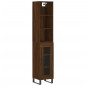 vidaXL Highboard Braun Eichen-Optik 34,5x34x180 cm Holzwerkstoff vidaXL Highboard Braun Eichen-Optik 34,5x34x180 cm Holzwerkstoff