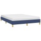 Bettgestell Blau 160x200 cm Stoff Bettgestell Blau 160x200 cm Stoff