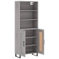 vidaXL Highboard Grau Sonoma 69,5x34x180 cm Holzwerkstoff vidaXL Highboard Grau Sonoma 69,5x34x180 cm Holzwerkstoff